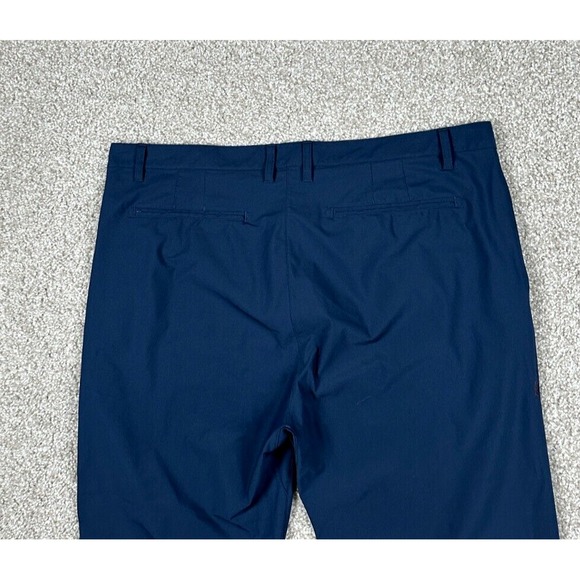 Rhone Commuter Pants Men 41 Blue Solid Straight Leg Chino Performance *41x27 - Picture 11 of 12